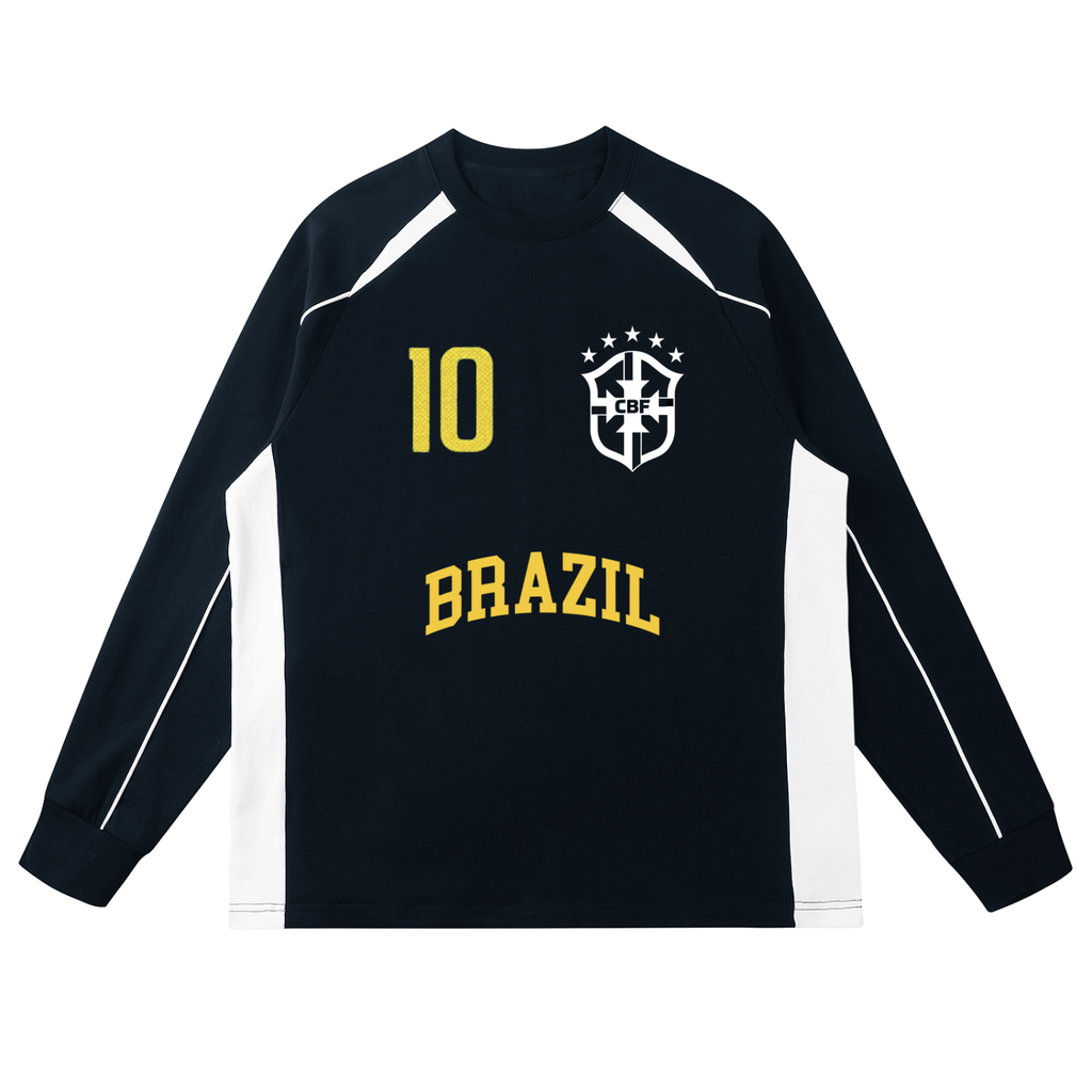 Contrast Panel Raglan Sweatshirt