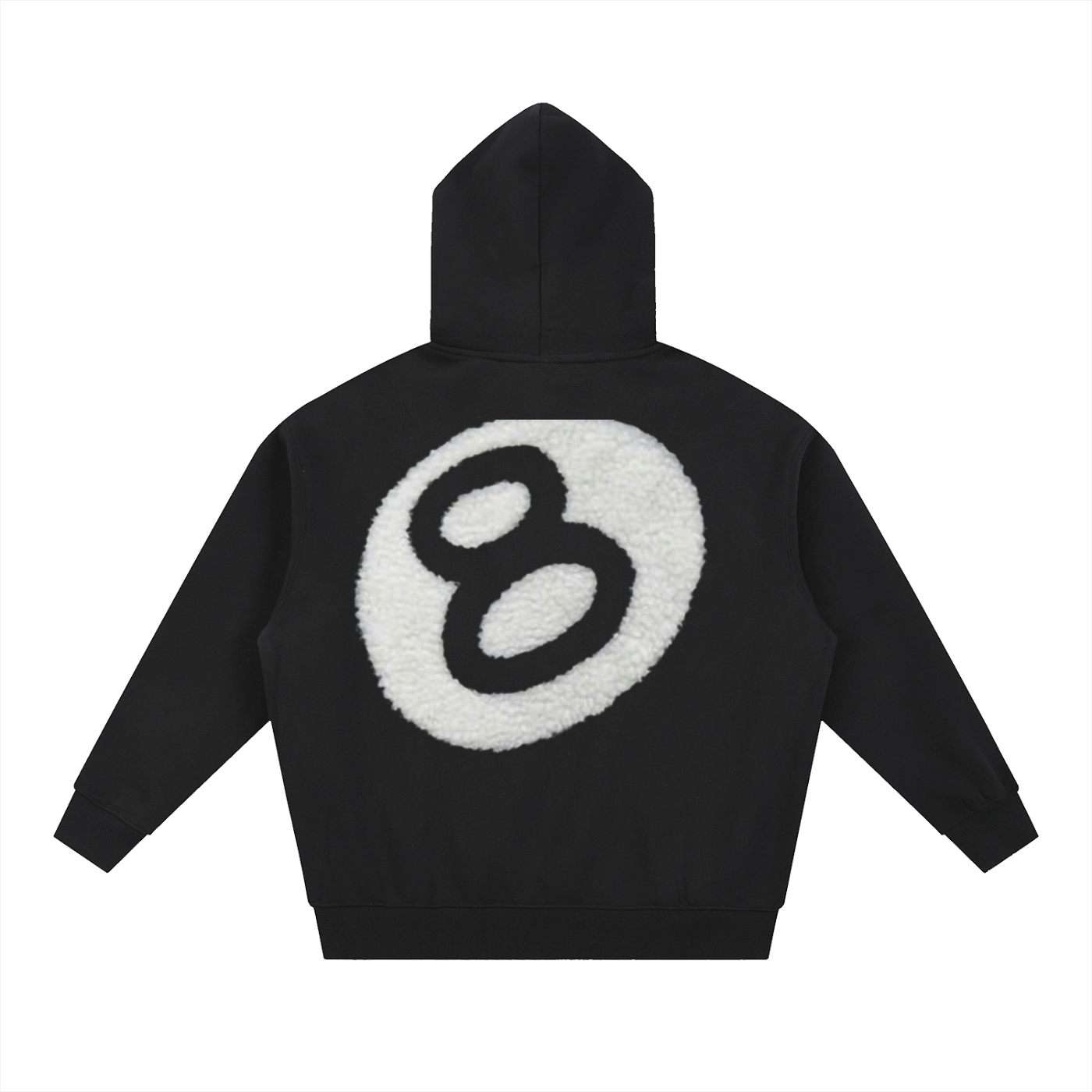 Stuzzy Oversized Fleece Boxy Hoodie