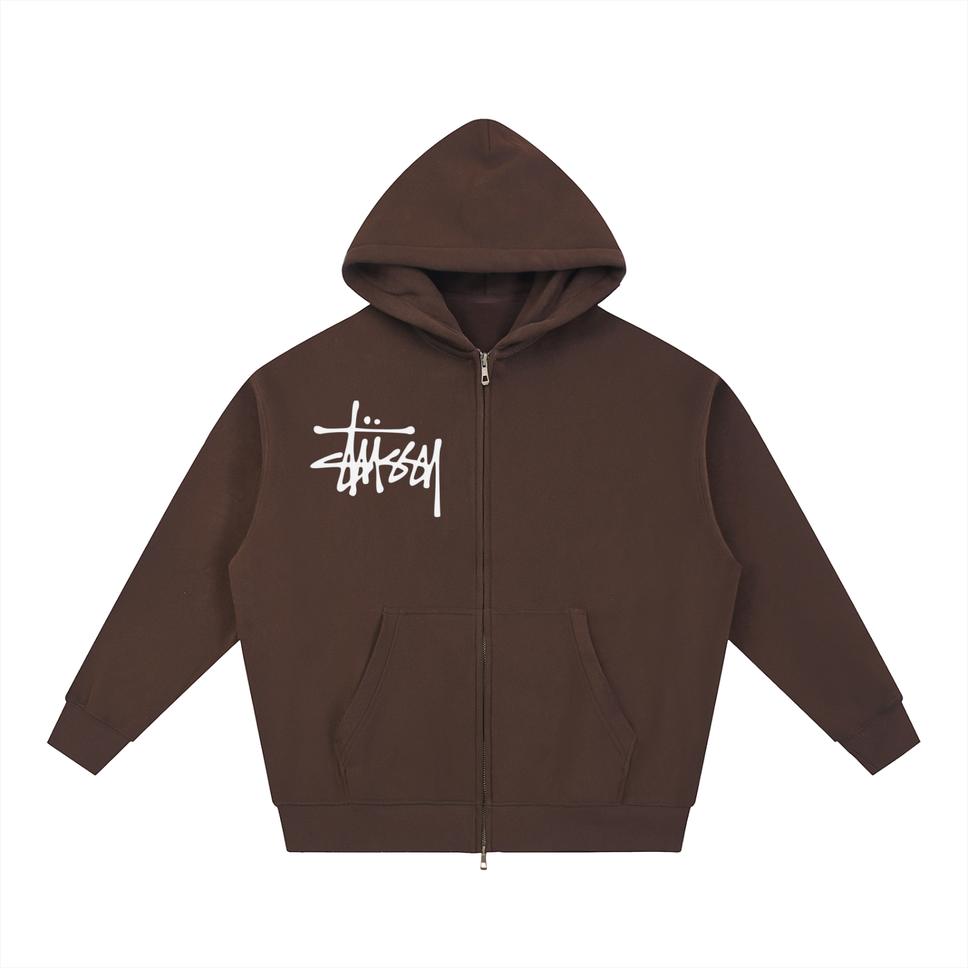 Stuzzy Oversized Fleece Boxy Hoodie