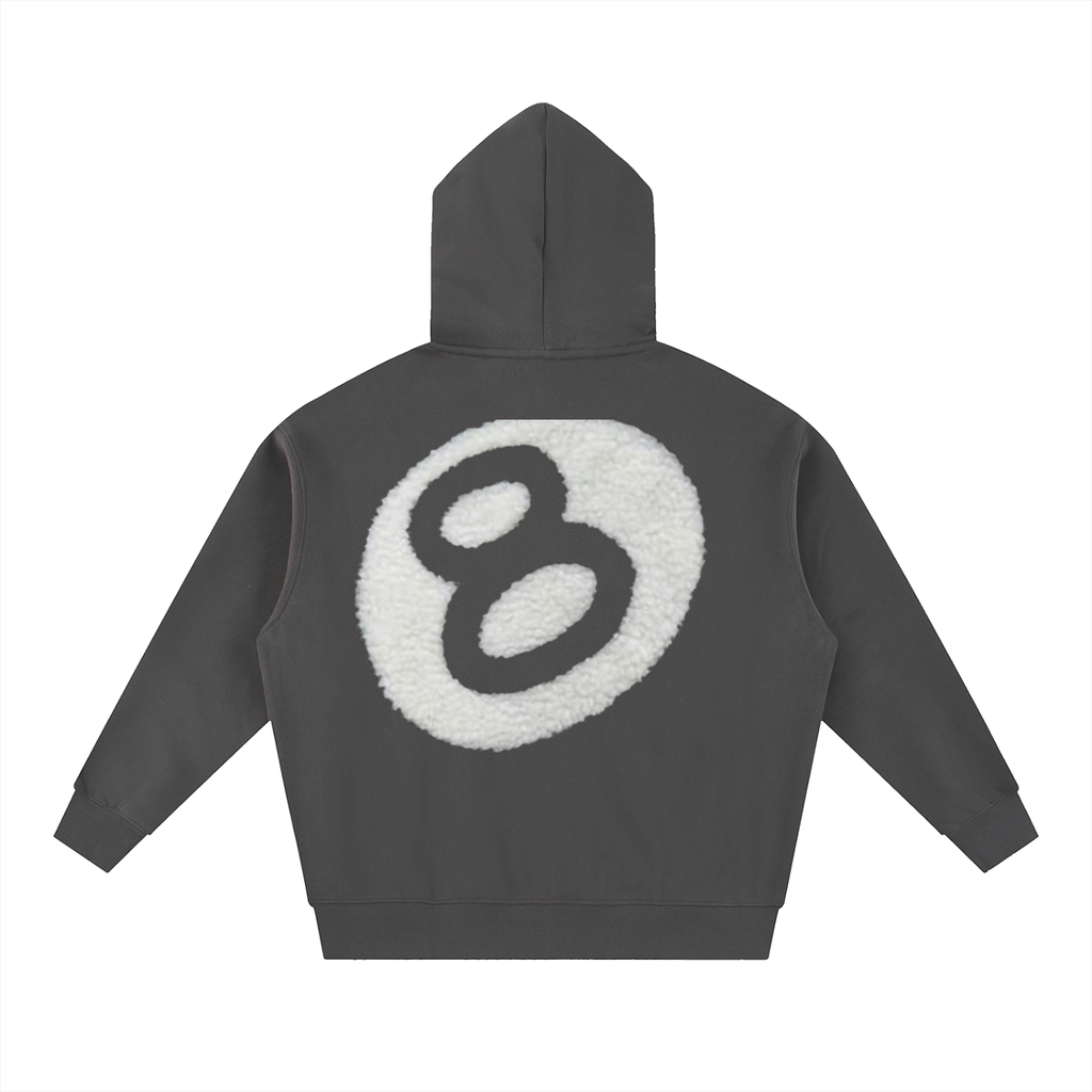 Stuzzy Oversized Fleece Boxy Hoodie