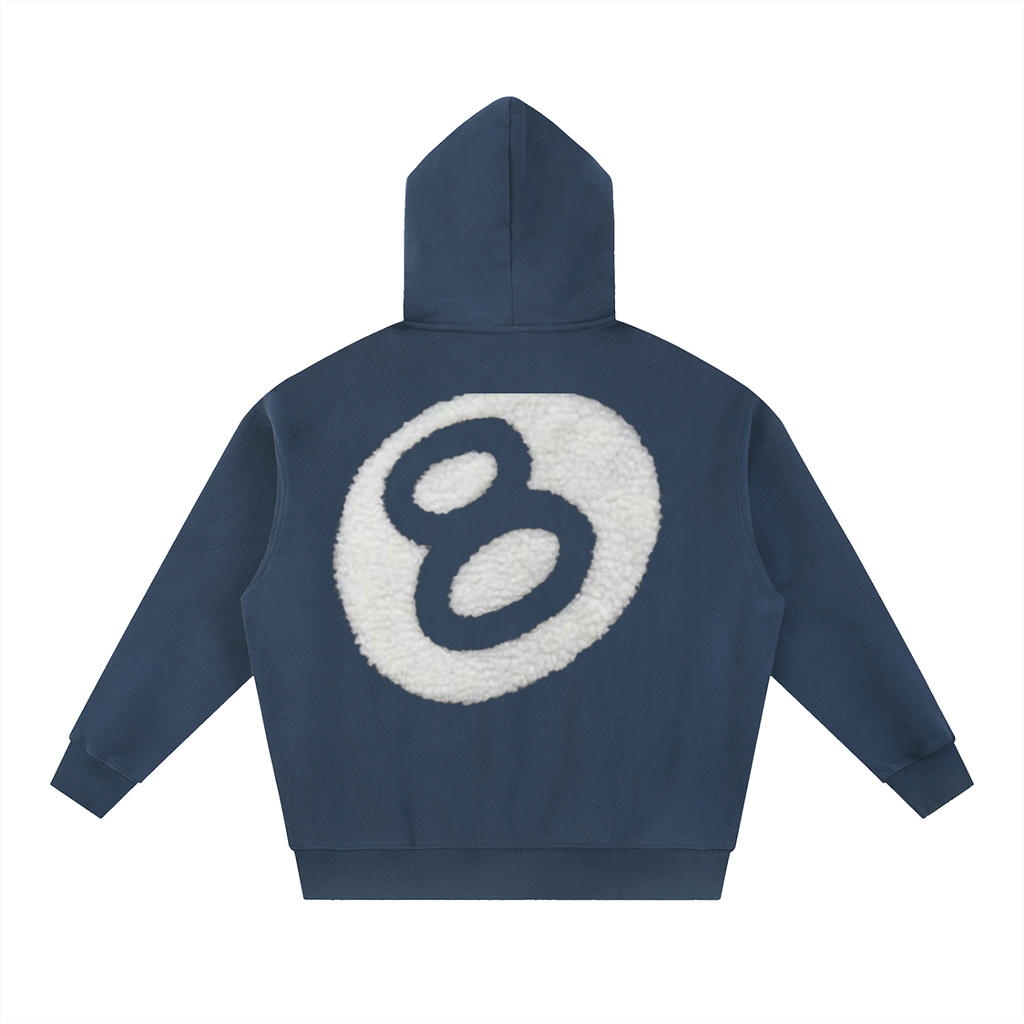 Stuzzy Oversized Fleece Boxy Hoodie