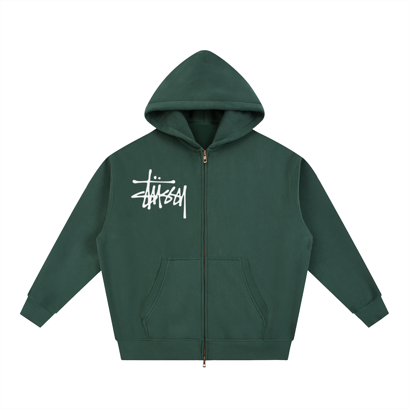 Stuzzy Oversized Fleece Boxy Hoodie