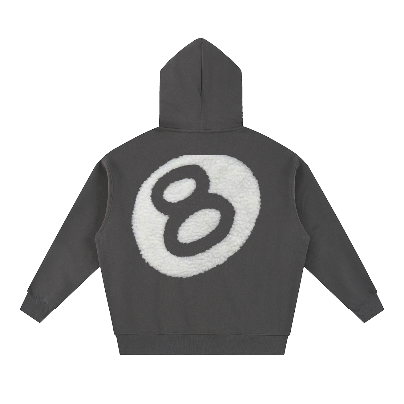 Stuzzy Oversized Fleece Boxy Hoodie