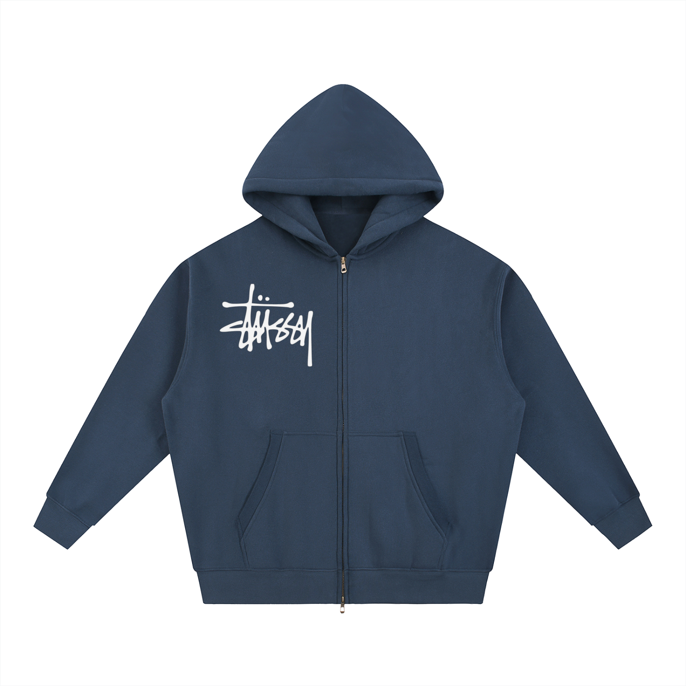 Stuzzy Oversized Fleece Boxy Hoodie