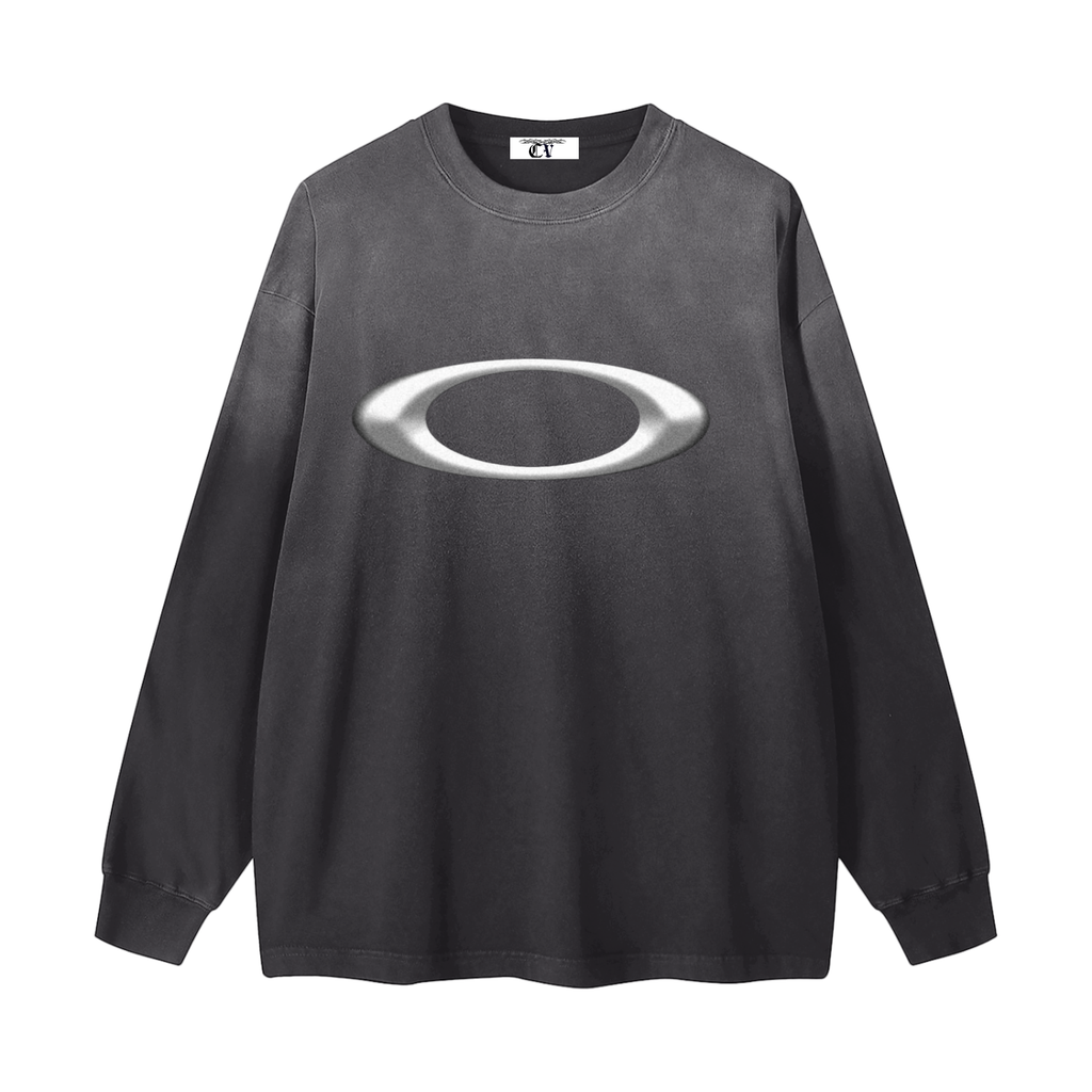 Gradient Washed Long Sleeve T-Shirt