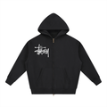 Stuzzy Oversized Fleece Boxy Hoodie