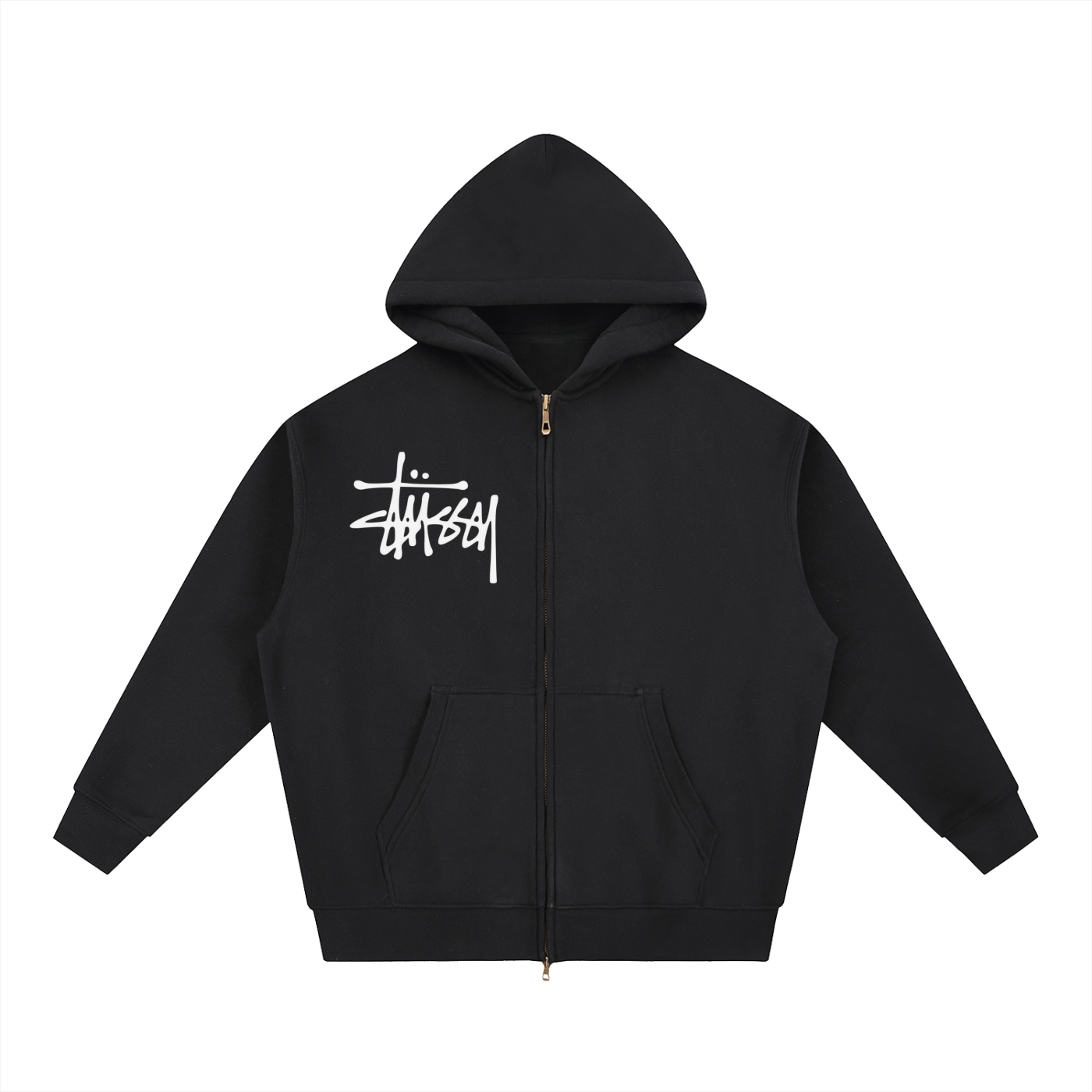Stuzzy Oversized Fleece Boxy Hoodie